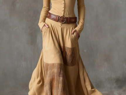Michelle | Maxikleid aus Wildleder