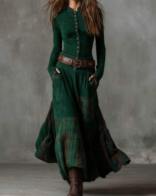 Michelle | Maxikleid aus Wildleder