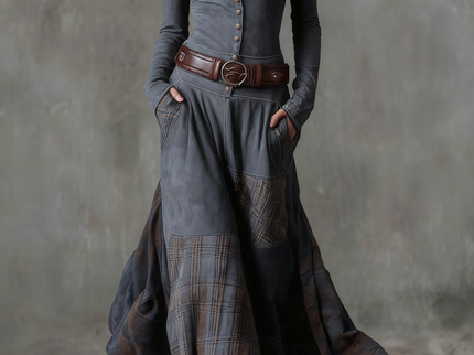 Michelle | Maxikleid aus Wildleder
