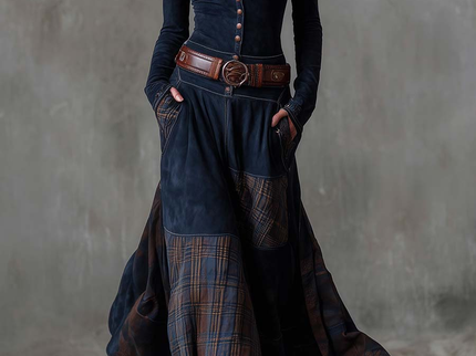Michelle | Maxikleid aus Wildleder