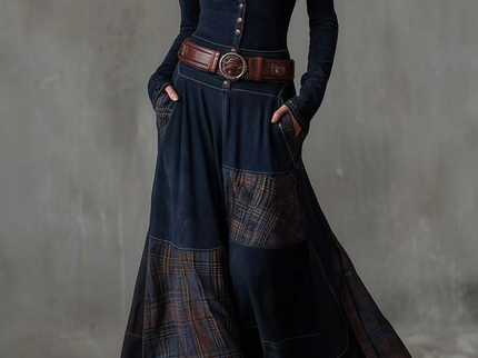Michelle | Maxikleid aus Wildleder
