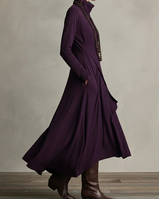 Patrizia – Asymmetrisches Maxikleid im Tunika-Stil