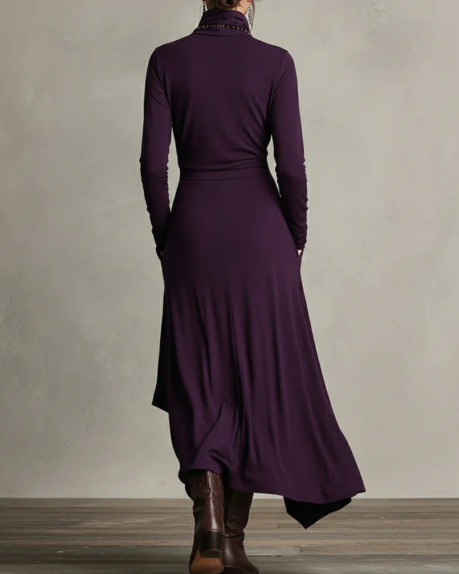 Patrizia – Asymmetrisches Maxikleid im Tunika-Stil