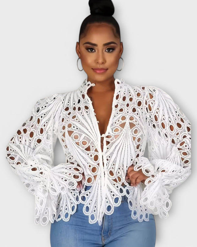 Savannah - Asymmetrische Bluse