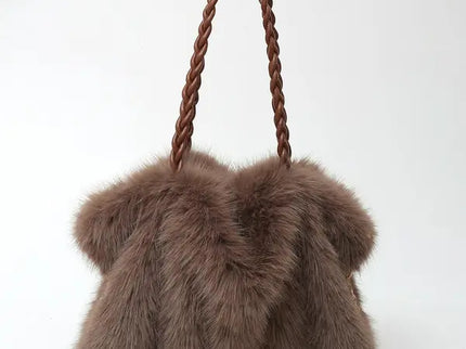 Elisa - Vielseitige Plüschvelours Schultertasche