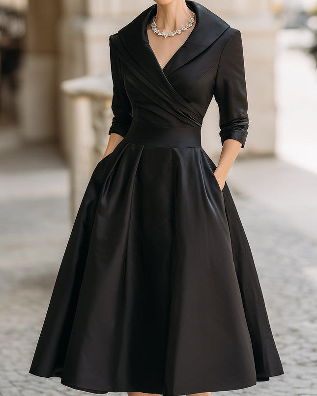 Lea™ - Elegantes Midikleid mit Dezentem Glanz