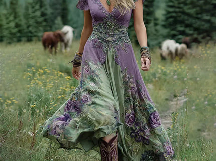 Florenza™ - Elegantes und Fließendes Blumenkleid
