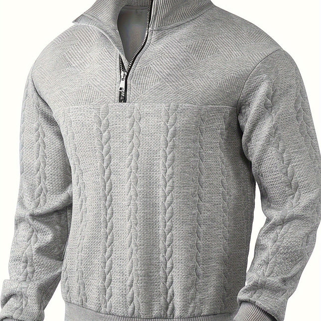 Roberto™ -Vintage Herrenpullover mit Reißverschluss