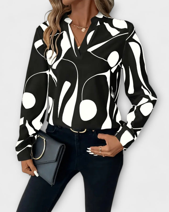 Zaylith | Elegante V-Ausschnitt-Bluse