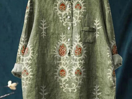 Amita | Vintage-Bluse mit Blumenmuster