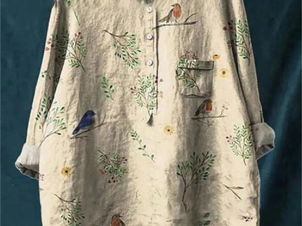 Amita | Vintage-Bluse mit Blumenmuster