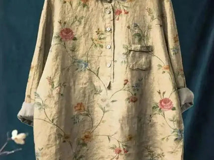 Amita | Vintage-Bluse mit Blumenmuster