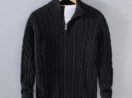 Adam | Eleganter Pullover mit halbem Reißverschluss