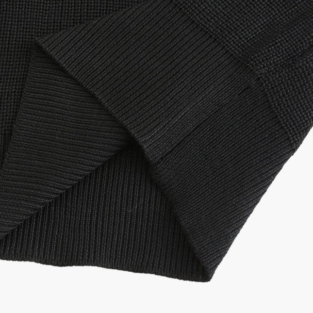 Aaron | Cozy halbem Reißverschluss Herren Gerippt Strickpullover mit Polokragen