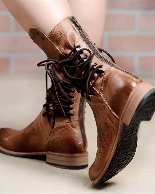 Audrey™ - Lederstiefel mit Schnürung für Damen
