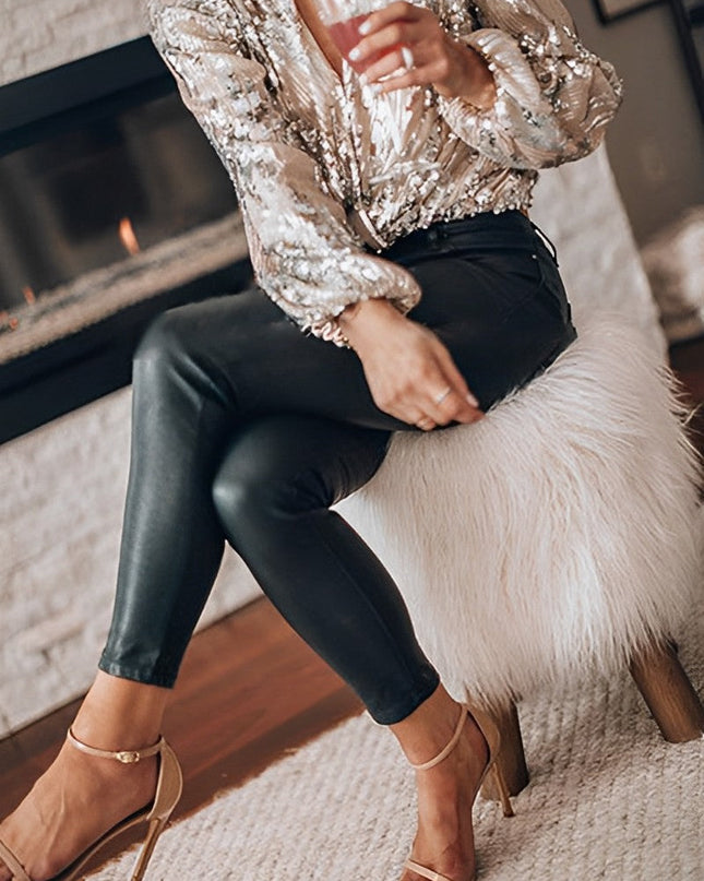 Fashique |  Glitzernde Bluse für Damen