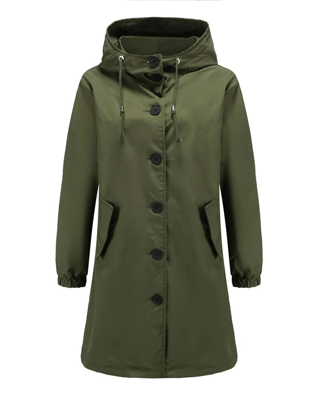 Flieder - Stylischer Damen-Windbreaker mit wasserdichter Kapuze
