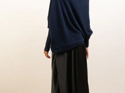 Asymmetrisch Drapierter Pullover