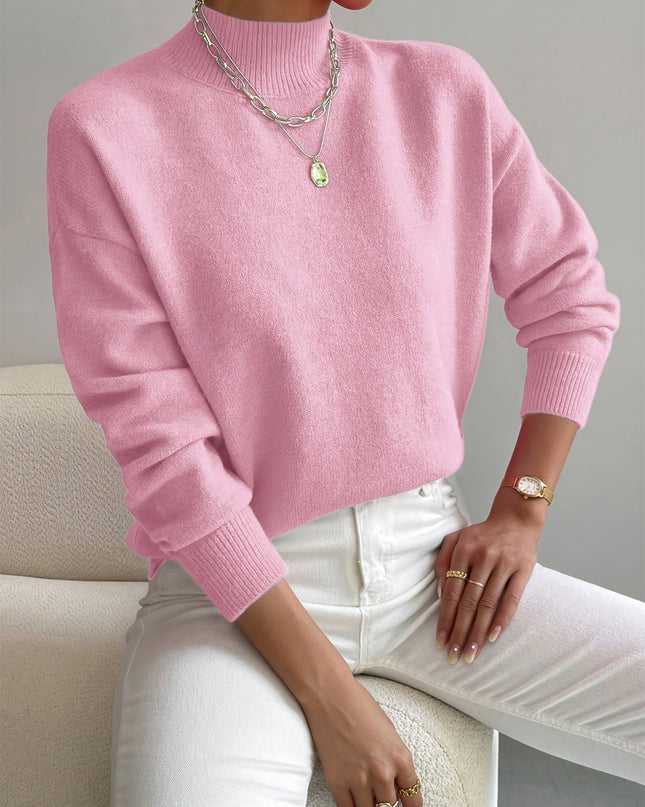 Gemütlicher eleganter Rollkragenpullover