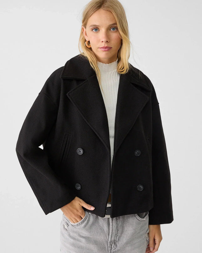 Schicke zweireihige kurze Jacke