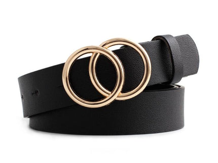 Schicker Aria Damen Ledergürtel mit modischer O-Ring-Schnalle