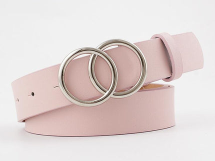 Schicker Aria Damen Ledergürtel mit modischer O-Ring-Schnalle