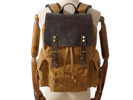 Wachsbeschichteter Canvas-Rucksack | KOPENHAGEN