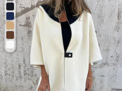 Schicke bicolore lange Jacke für elegante Lagenlook