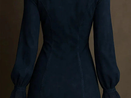 Giulia | Mini-Kleid aus Wildleder mit Spitze