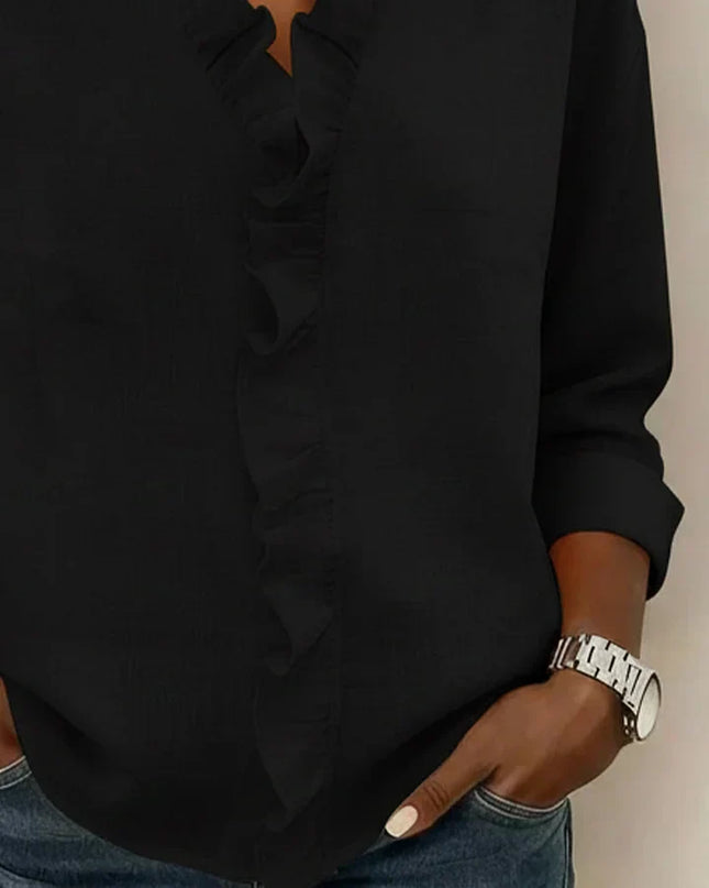 Beatrice | Edle V-Ausschnitt Bluse