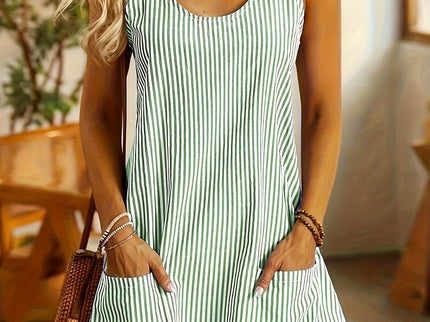 Lona™ – Ärmelloses A-Linien-Kleid mit Knopfdetail