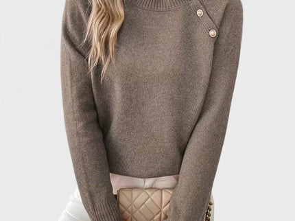 Emmi – Eleganter asymmetrischer Ein-Schulter-Pullover