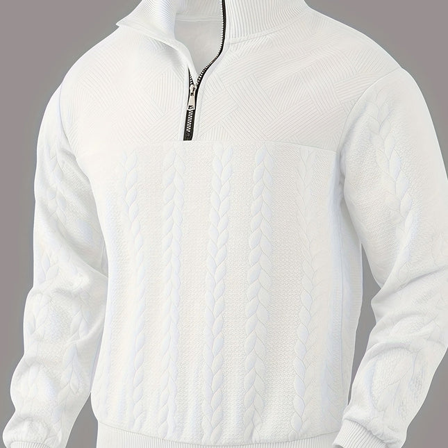 Roberto™ -Vintage Herrenpullover mit Reißverschluss