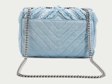 Macy - Elegante hellblaue Denim-Umhängetasche für Damen