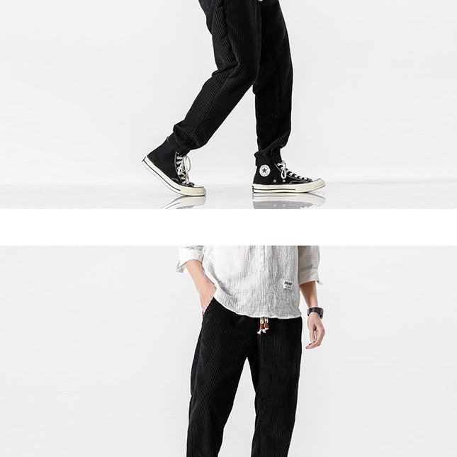 Sommerfeld™ | Herren Cordhose Jogger – Lockerer Schnitt, Kordelzugbund