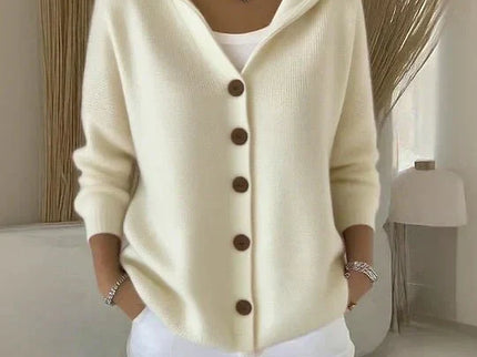 Felicia | Trendige Strickjacke mit Kapuze