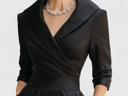 Rosalie | Elegante midi-jurk met een subtiele glans