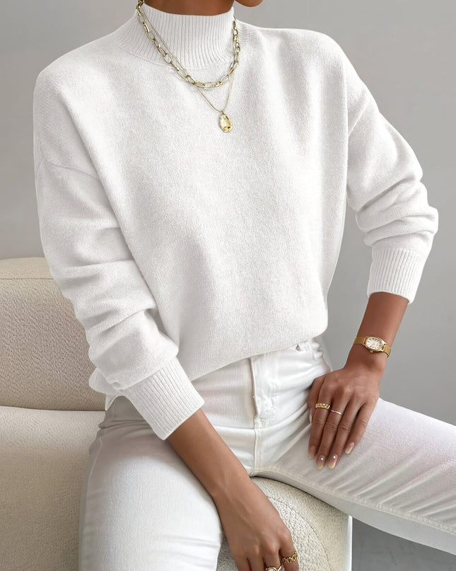 Gemütlicher eleganter Rollkragenpullover