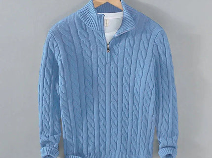 Adam | Eleganter Pullover mit halbem Reißverschluss