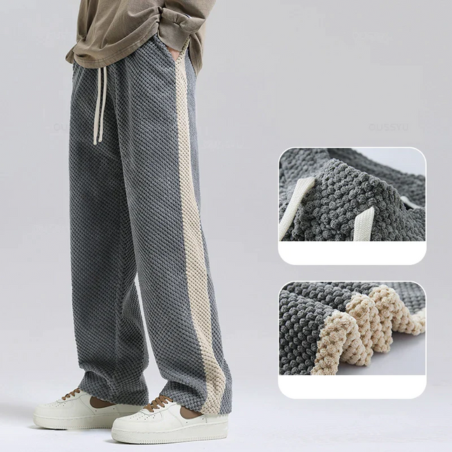 Cord-Jogginghose mit Waffelmuster