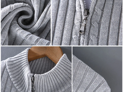 Ruben™ | Lässige Zip-Up Strickjacke