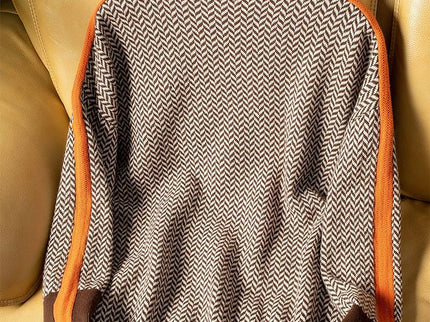 Helena | Rollkragenpullover mit kontrastierenden Streifen