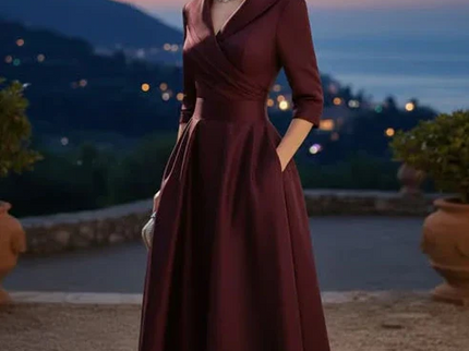 Lea™ - Elegantes Midikleid mit Dezentem Glanz