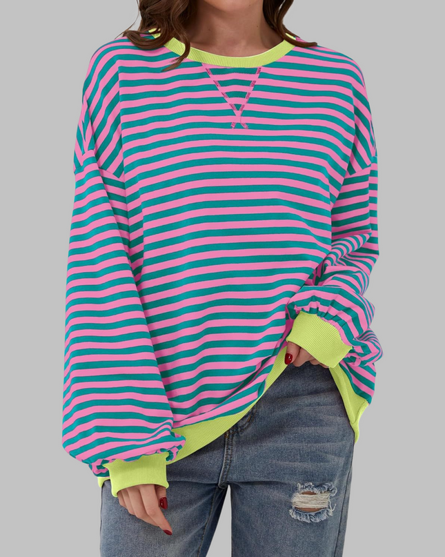 Falara | Lässiger gestreifter Pullover