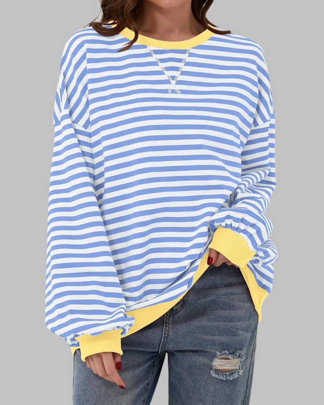 Falara | Lässiger gestreifter Pullover