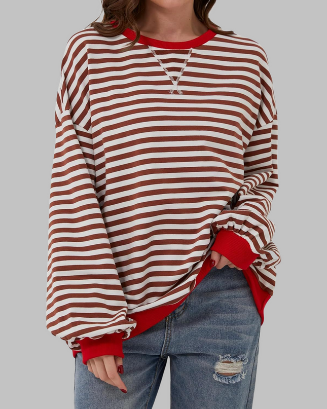 Falara | Lässiger gestreifter Pullover