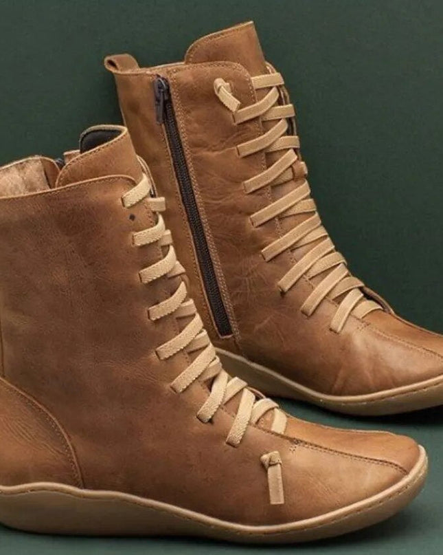 Damenstiefel aus Naturleder