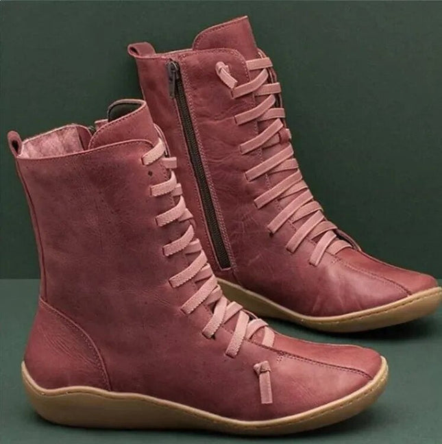 Damenstiefel aus Naturleder
