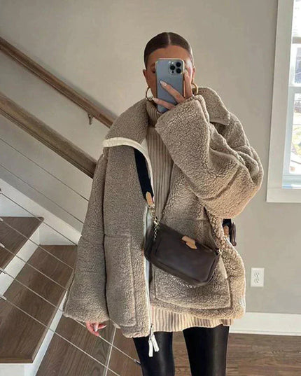 Pauline™ - Teddyjacke aus kuscheligen Baumwolle