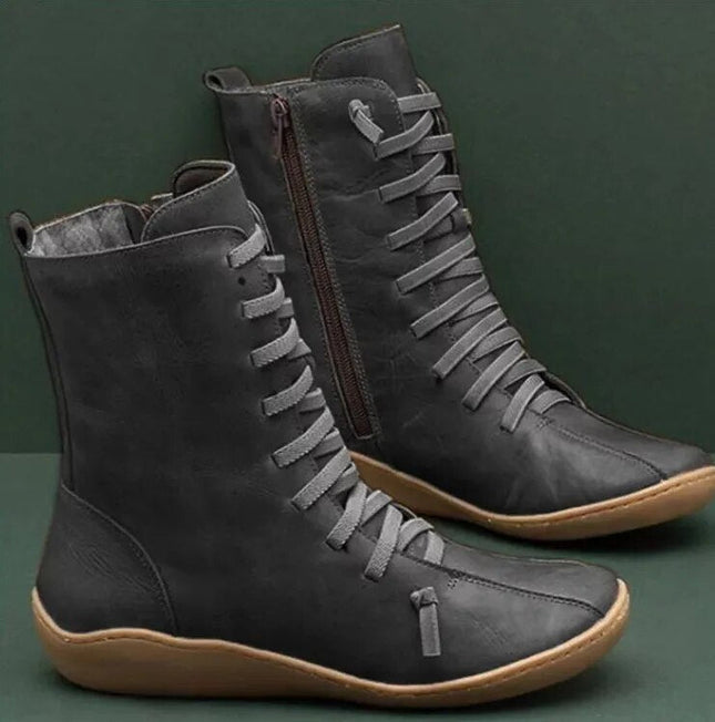 Damenstiefel aus Naturleder